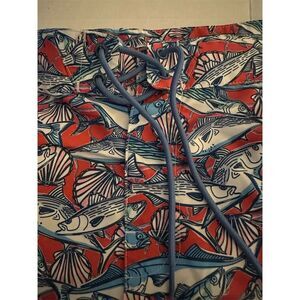 Vineyard Vines Men's Fish Print Swim Trunks Size 30 Multicolor